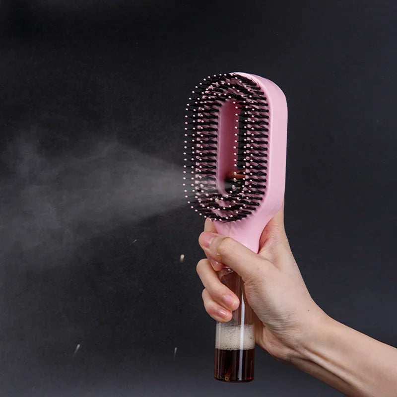 2 in 1 Comb Detangling Hairbrush with Spray Bottle