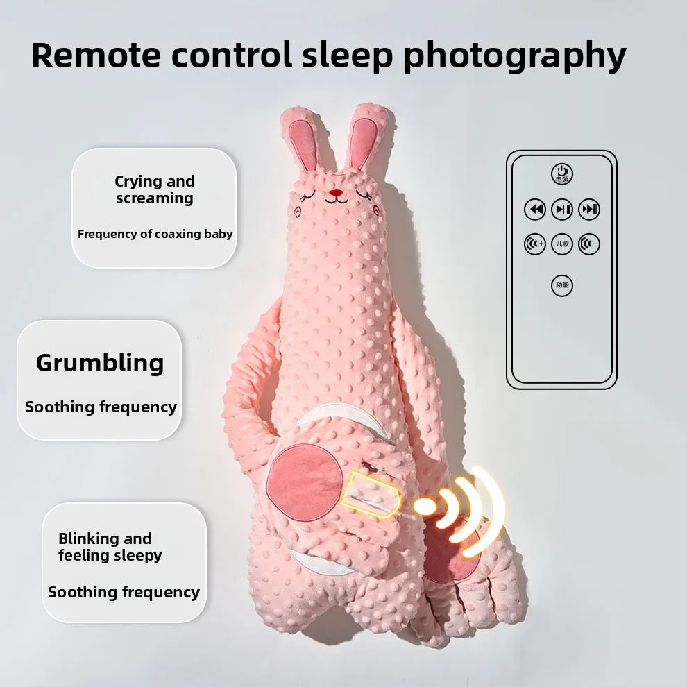 Baby Sleeping Pillow for Newborn with Soothing Palm Remote Control